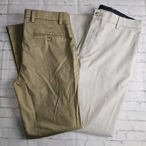 Dockers Classic Khaki Pants 34X34 Flex Comfort Stretch Straight (Lot Of 2)‎
